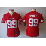 nike women nfl jerseys san francisco 49ers #99 smith red[nike limited]