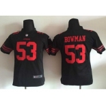 Nike Youth New 49ers #53 NaVorro Bowman Black Alternate Stitched jerseys