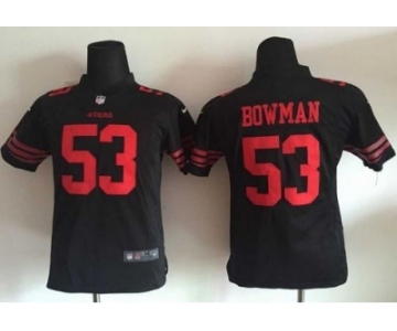 Nike Youth New 49ers #53 NaVorro Bowman Black Alternate Stitched jerseys