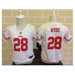 Toddler Nike San Francisco 49ers #28 Carlos Hyde White Jerseys