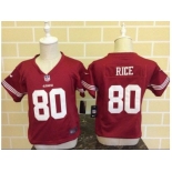 Toddler Nike San Francisco 49ers #80 Jerry Rice Red Jerseys