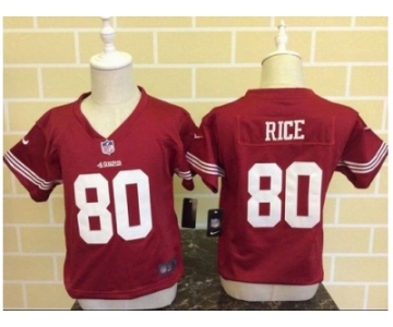 Toddler Nike San Francisco 49ers #80 Jerry Rice Red Jerseys