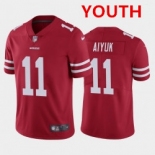 Youth Nike 49ers 11 Brandon Aiyuk Red 2020 NFL Draft First Round Pick Vapor Untouchable Limited Jersey