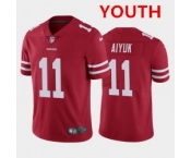 Youth Nike 49ers 11 Brandon Aiyuk Red 2020 NFL Draft First Round Pick Vapor Untouchable Limited Jersey