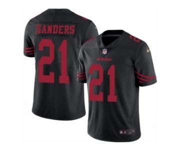 Youth Nike San Francisco 49ers #21 Deion Sanders Limited Black Rush NFL Jersey