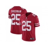 Youth Nike San Francisco 49ers #25 Richard Sherman Red Team Color Stitched NFL Vapor Untouchable Limited Jersey