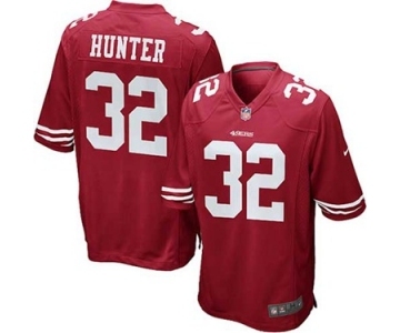 Youth Nike San Francisco 49ers #32 Kendall Hunter Red Team Color NFL Jersey