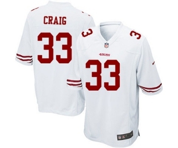 Youth Nike San Francisco 49ers #33 Roger Craig White NFL Jersey