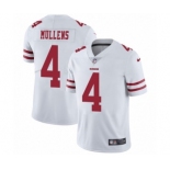 Youth Nike San Francisco 49ers #4 Nick Mullens White Vapor Untouchable Limited Player NFL Jersey