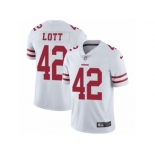 Youth Nike San Francisco 49ers #42 Ronnie Lott Vapor Untouchable Limited White NFL Jersey