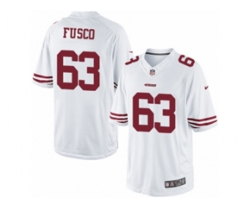 Youth Nike San Francisco 49ers #63 Brandon Fusco Limited White NFL Jersey