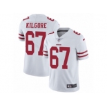 Youth Nike San Francisco 49ers #67 Daniel Kilgore Vapor Untouchable Limited White NFL Jersey