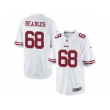 Youth Nike San Francisco 49ers #68 Zane Beadles Limited White NFL Jersey