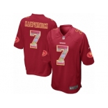 Youth Nike San Francisco 49ers #7 Colin Kaepernick Limited Red Strobe NFL Jersey