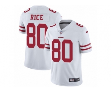 Youth Nike San Francisco 49ers #80 Jerry Rice Vapor Untouchable Limited White NFL Jersey