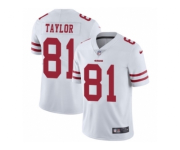 Youth Nike San Francisco 49ers #81 Trent Taylor White Vapor Untouchable Limited Player NFL Jersey