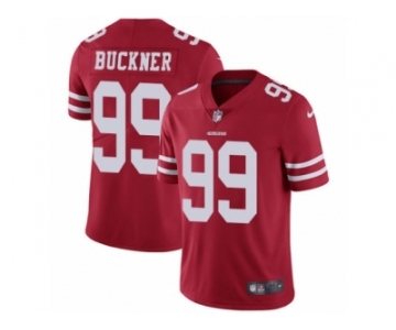 Youth Nike San Francisco 49ers #99 DeForest Buckner Vapor Untouchable Limited Red Team Color NFL Jersey