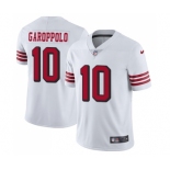 Youth San Francisco 49ers #10 Jimmy Garoppolo Limited White Rush Vapor Untouchable Football Jersey