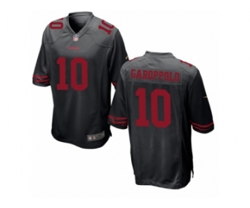 Youth San Francisco 49ers #10 Jimmy Garoppolo Nike Black Game Jersey