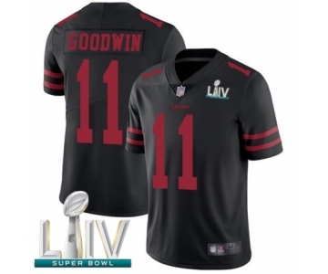 Youth San Francisco 49ers #11 Marquise Goodwin Black Vapor Untouchable Limited Player Super Bowl LIV Bound Football Jersey