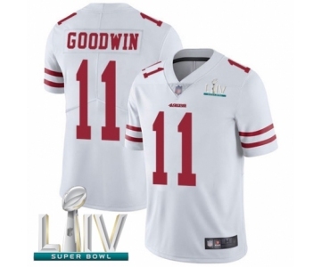 Youth San Francisco 49ers #11 Marquise Goodwin White Vapor Untouchable Limited Player Super Bowl LIV Bound Football Jersey