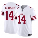 Youth San Francisco 49ers #14 Ricky Pearsall White 2024 Draft F.U.S.E. Vapor Untouchable Limited Football Stitched Jersey