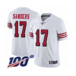 Youth San Francisco 49ers #17 Emmanuel Sanders Limited White Rush Vapor Untouchable 100th Season Football Jersey