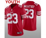 Youth San Francisco 49ers #23 Christian McCaffrey Red 2022 Vapor Untouchable Stitched Jersey