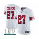 Youth San Francisco 49ers #27 Adrian Colbert Limited White Rush Vapor Untouchable Super Bowl LIV Bound Football Jersey