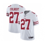 Youth San Francisco 49ers #27 Adrian Colbert White Vapor Untouchable Limited Player Football Jersey