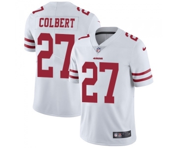 Youth San Francisco 49ers #27 Adrian Colbert White Vapor Untouchable Limited Player Football Jersey