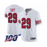 Youth San Francisco 49ers #29 Jaquiski Tartt Limited White Rush Vapor Untouchable 100th Season Football Jersey