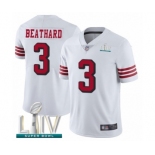 Youth San Francisco 49ers #3 C. J. Beathard Limited White Rush Vapor Untouchable Super Bowl LIV Bound Football Jersey