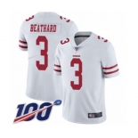 Youth San Francisco 49ers #3 C. J. Beathard White Vapor Untouchable Limited Player 100th Season Football Jersey