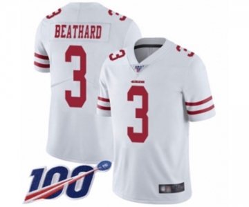 Youth San Francisco 49ers #3 C. J. Beathard White Vapor Untouchable Limited Player 100th Season Football Jersey