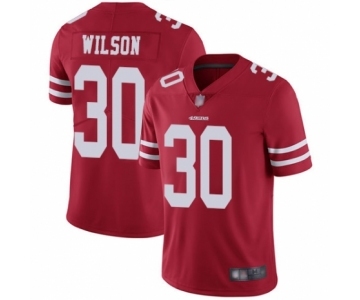 Youth San Francisco 49ers #30 Jeff Wilson Red Team Color Vapor Untouchable Limited Player Football Jersey