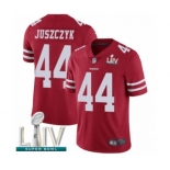 Youth San Francisco 49ers #44 Kyle Juszczyk Red Team Color Vapor Untouchable Limited Player Super Bowl LIV Bound Football Jersey