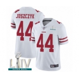 Youth San Francisco 49ers #44 Kyle Juszczyk White Vapor Untouchable Limited Player Super Bowl LIV Bound Football Jersey