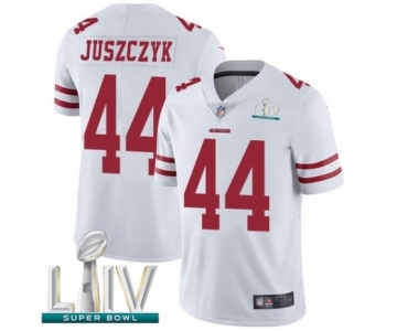 Youth San Francisco 49ers #44 Kyle Juszczyk White Vapor Untouchable Limited Player Super Bowl LIV Bound Football Jersey