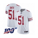 Youth San Francisco 49ers #51 Malcolm Smith White Vapor Untouchable Limited Player 100th Season Football Jersey