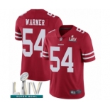 Youth San Francisco 49ers #54 Fred Warner Red Team Color Vapor Untouchable Limited Player Super Bowl LIV Bound Football Jersey