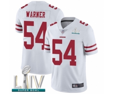 Youth San Francisco 49ers #54 Fred Warner White Vapor Untouchable Limited Player Super Bowl LIV Bound Football Jersey