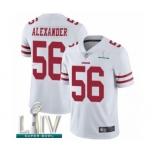 Youth San Francisco 49ers #56 Kwon Alexander White Vapor Untouchable Limited Player Super Bowl LIV Bound Football Jersey