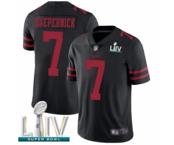 Youth San Francisco 49ers #7 Colin Kaepernick Black Vapor Untouchable Limited Player Super Bowl LIV Bound Football Jersey