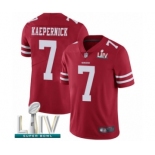 Youth San Francisco 49ers #7 Colin Kaepernick Red Team Color Vapor Untouchable Limited Player Super Bowl LIV Bound Football Jersey