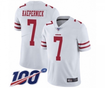 Youth San Francisco 49ers #7 Colin Kaepernick White Vapor Untouchable Limited Player 100th Season Football Jersey