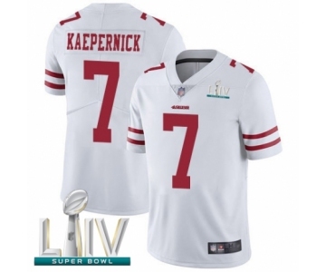 Youth San Francisco 49ers #7 Colin Kaepernick White Vapor Untouchable Limited Player Super Bowl LIV Bound Football Jersey