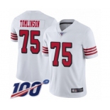 Youth San Francisco 49ers #75 Laken Tomlinson Limited White Rush Vapor Untouchable 100th Season Football Jersey