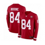 Youth San Francisco 49ers #84 Kendrick Bourne Limited Red Therma Long Sleeve Football Jersey