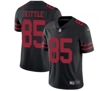 Youth San Francisco 49ers #85 George Kittle Black Vapor Untouchable Limited Player Football Jersey